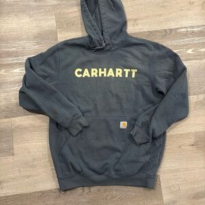 Carhartt Men's Dark Gray-Blue Hoodie